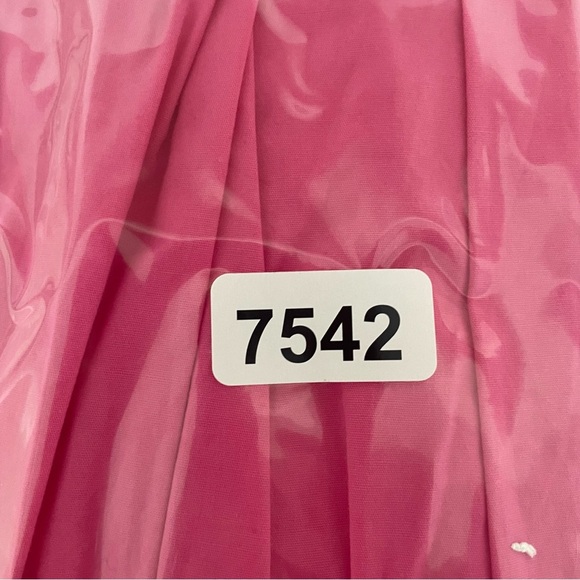 Wayf Ollie tiered open bow back pink midi dress 37542 - Picture 9 of 10